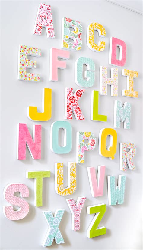 large alphabet letters for decoration